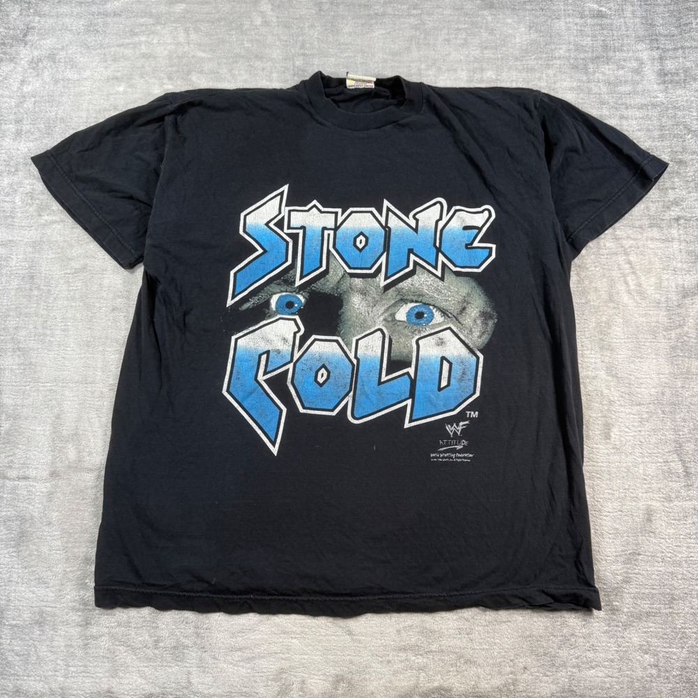 Stone Cold Steve Austin Shirt Men XL Black WWF Vintage 1998 Austin 3:16 Grunge